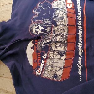 Scream Blue Graphic Hoodie Fan Wear